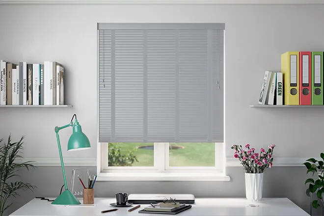 Millennium Matt Smoke Grey - 50mm Aluminium Venetian Blinds With Cool Grey Tapes