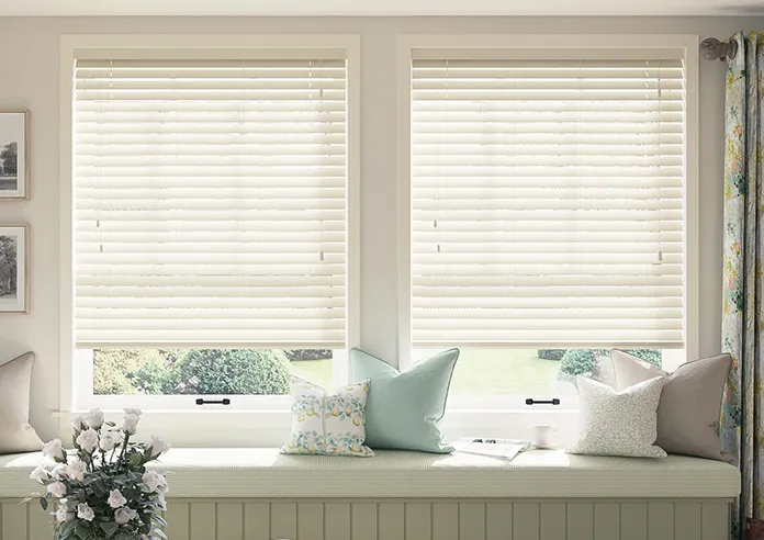 Ecowood Devon Cream Satin - Motorised Venetian Blind