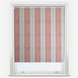 Land & Shore Fintra Stripe Red Blue Roller Blind