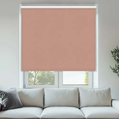 Vibe Blackout Blush Cordless Roller Blinds - Shop Now