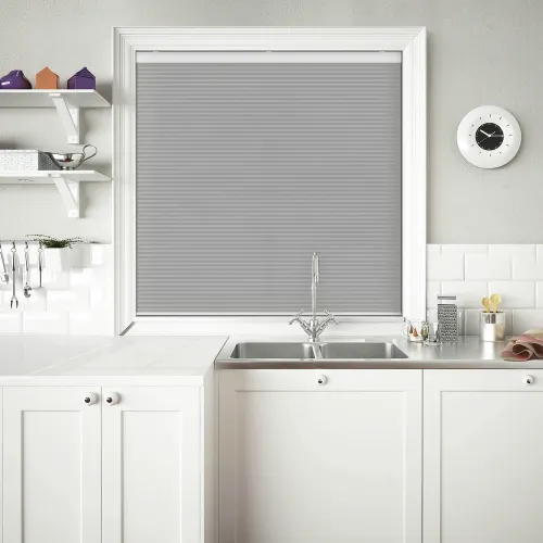 Velto Grey Dusk Cordless Honeycomb Pleated Blind