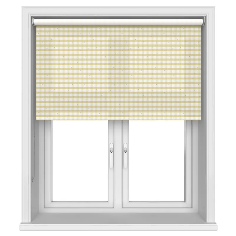 Laura Ashley Alphabet Gingham Yellow Blinds Uk