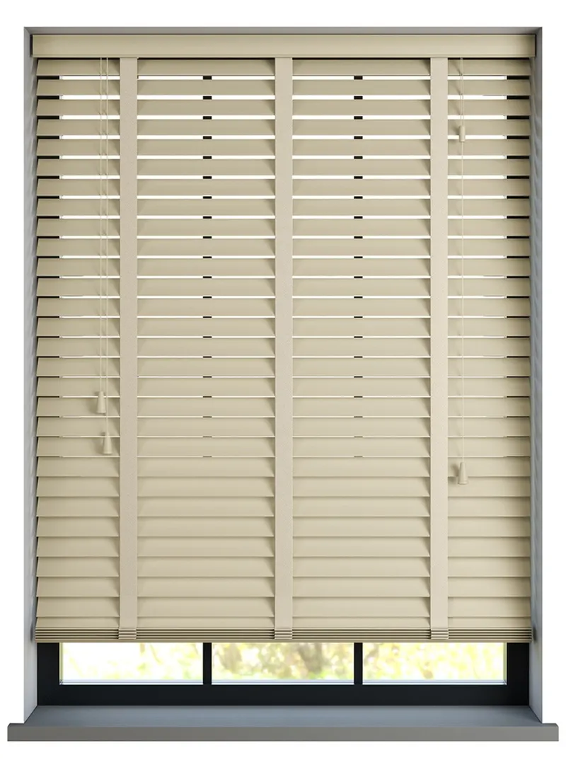 Premium Linen Taped Basswood Blind