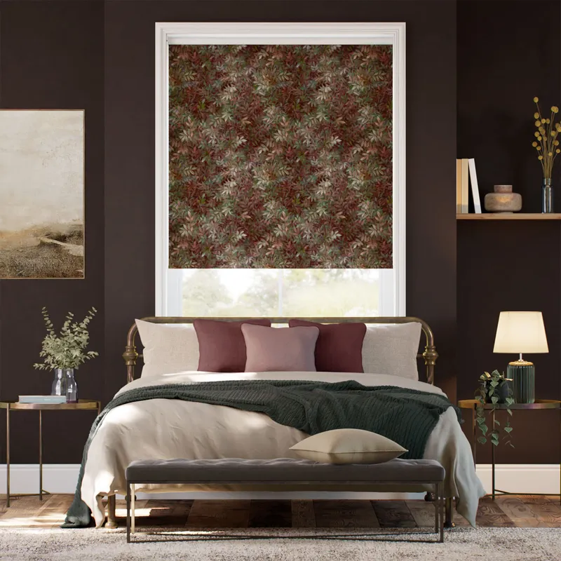 Congo Velvet Jewel Wine Roller Blind