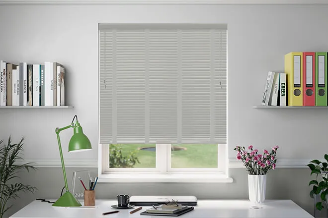 Millennium Dove - 50mm Aluminium Venetian Blinds With Lunar Tapes