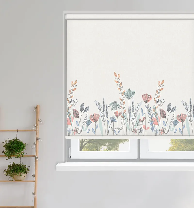 Wild Garden Cornflower Roller Blinds
