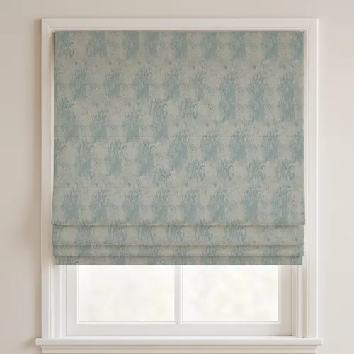 Calm Arctic Deluxe Roman Blinds