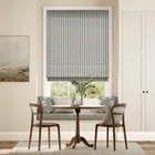 Chester Stripe Slate Roman Blind