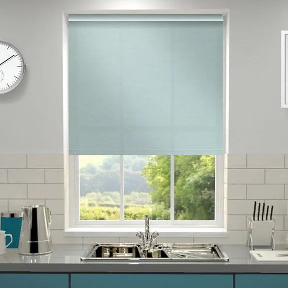 Kensington Plain Made To Measure Roller Blind Duckegg