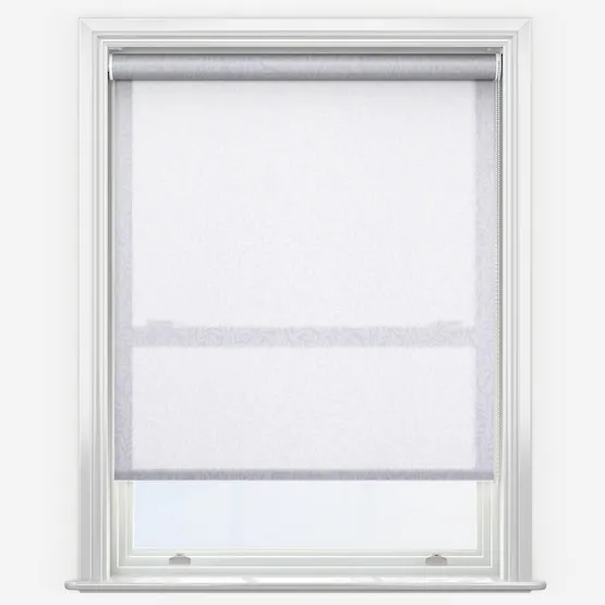 Petal Voile White Roller Blind