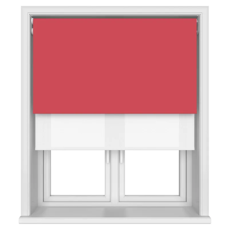 Bella Scarlett Motorised Double Roller Blind Blinds Uk