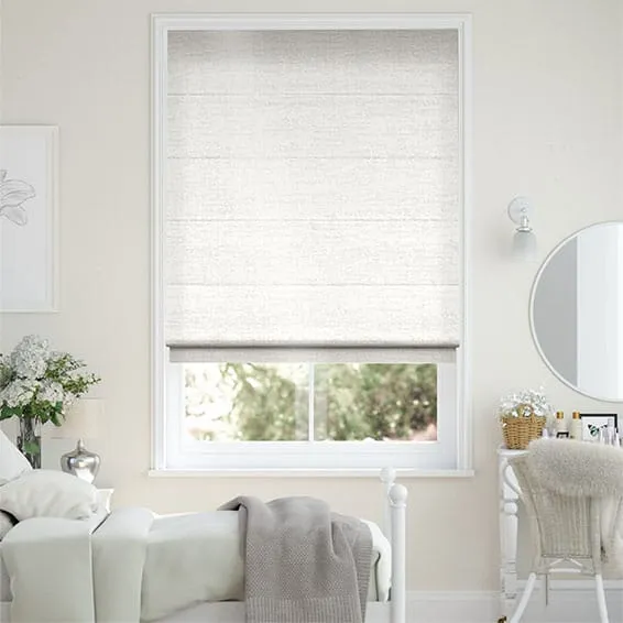 Versailles Snowdrop Roman Blind