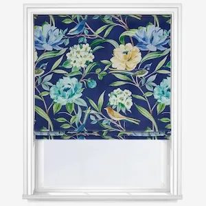 Shangri La Navy Roman Blind