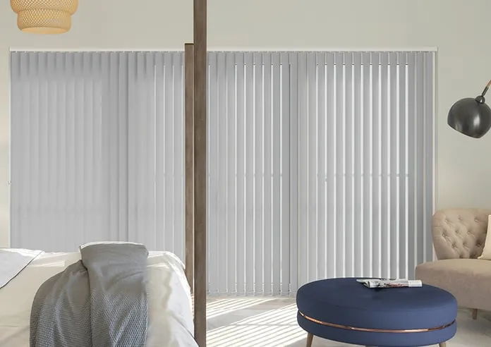 Toulouse (Blackout) Textured Dark Grey - Vertical Blind