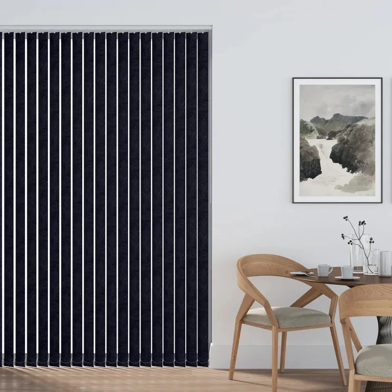 Havana Black Vertical Blind | Bold & Blackout