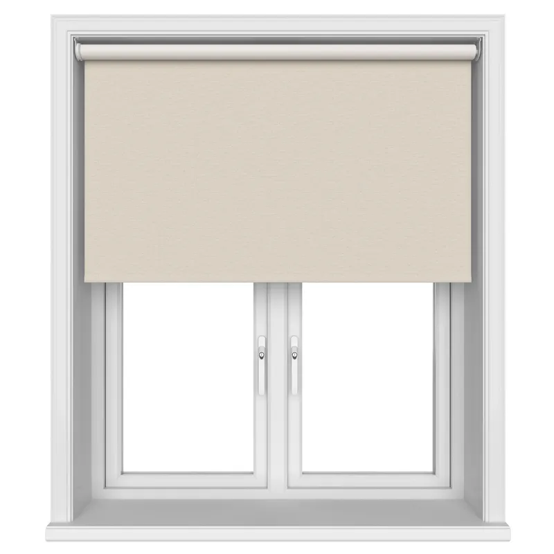 Lustre Blackout Pannacotta Silk Motorised Roller Blind