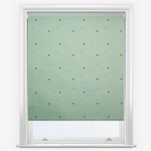 Sophie Allport Woodland Hedgehog Sage Green Roller Blind