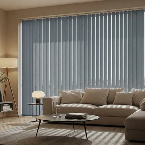 Topaz Graphite Light Filtering Vertical Blinds