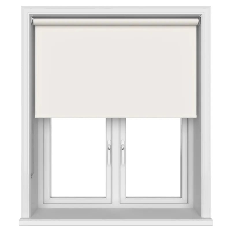 Signature Blackout Linen White Blinds Uk