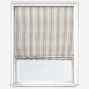 Emily Bond Oscar Stripe Linen Roman Blind