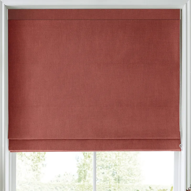 Laura Ashley Swanson Made To Measure Roman Blind Crimson