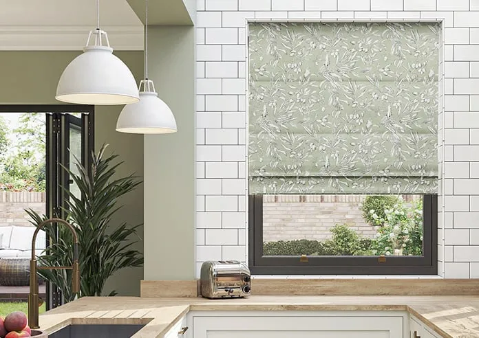 Aviary Velvet Spruce - Roman Blind