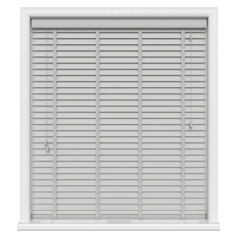 Mission Grey Grain With Tapes Eco-wood Blinds Uk