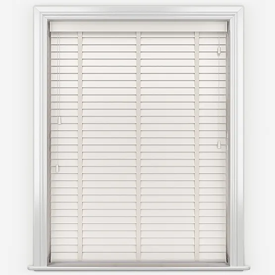 Impressions Alabaster With Tapes Wooden Venetian Blind