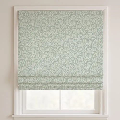 Ocean Sage Deluxe Roman Blinds