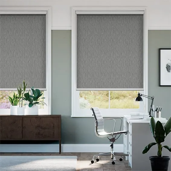 Twist2go Static Blackout Pebble Grey Roller Blind