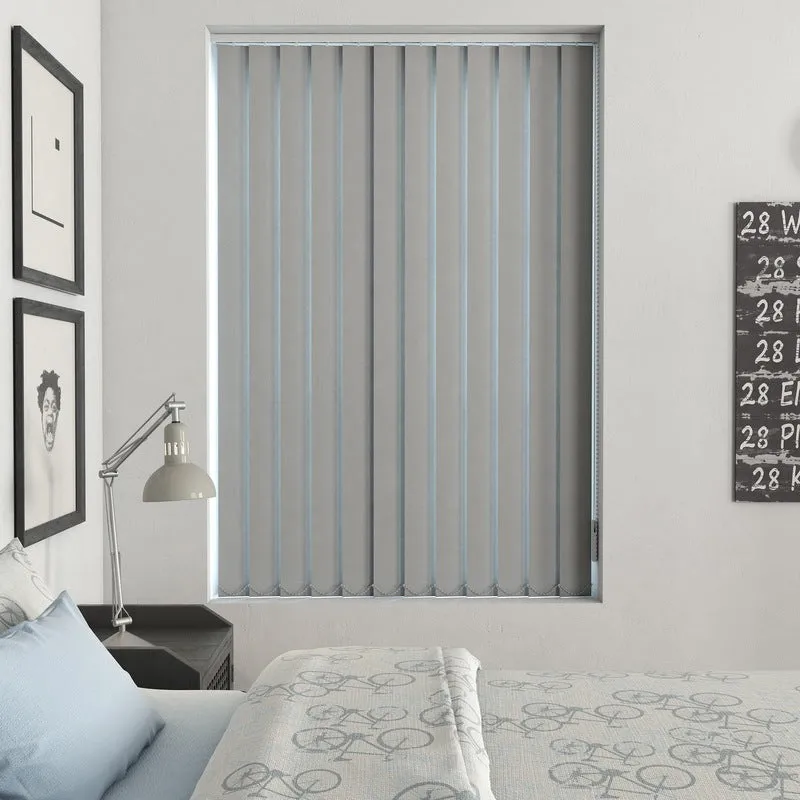 Plain Pvc Blackout Made To Measure Vertical Blind Granite