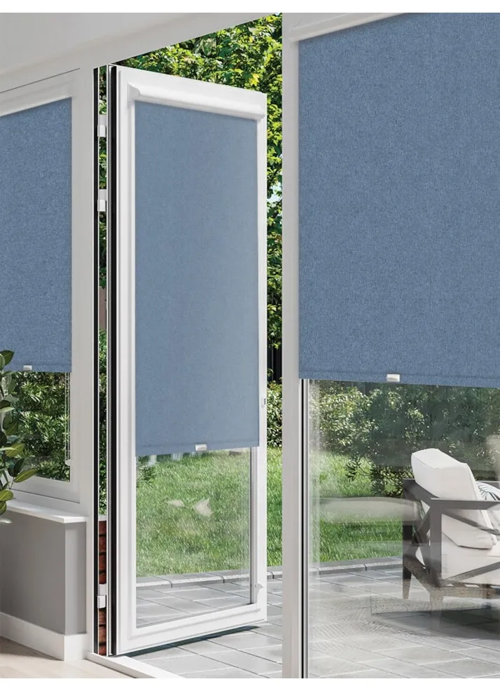 Denim Blue Perfect Fit® Roller Blind