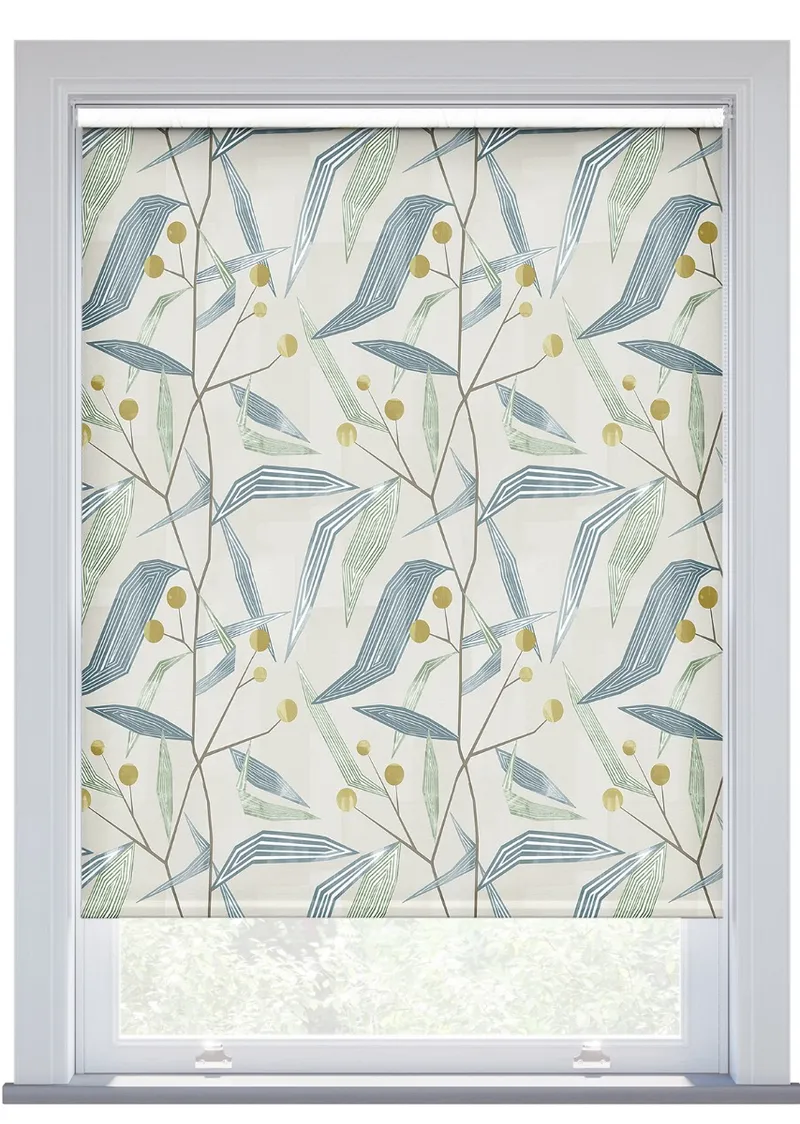 Harlequin Entity Emerald/ochre Roller Blind