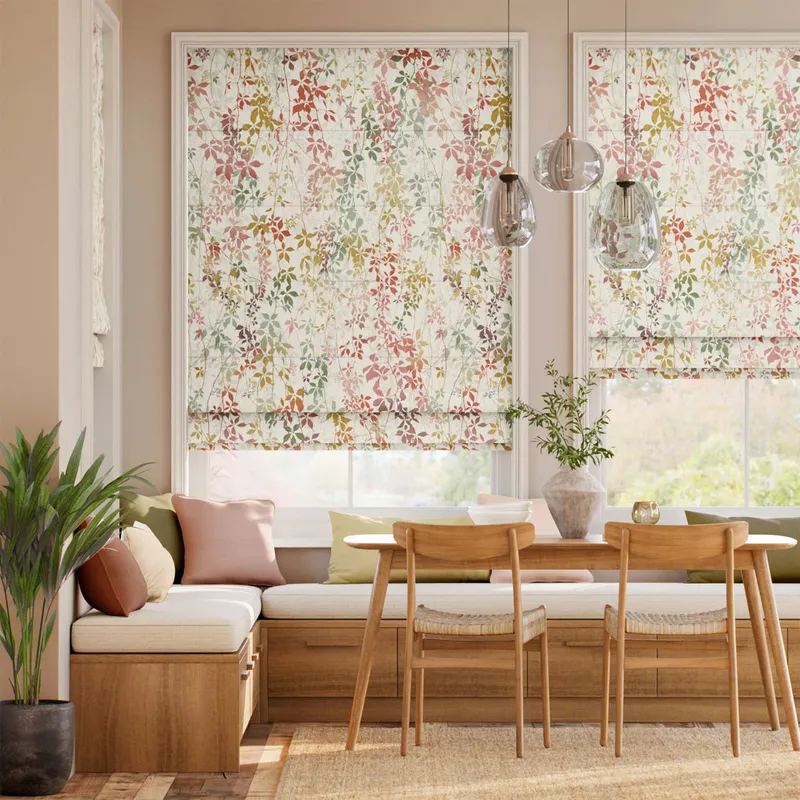 Virginia Creeper Early Autumn Roman Blind