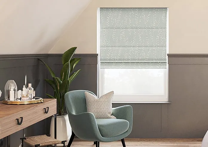 Willow Field Slate - Roman Blind