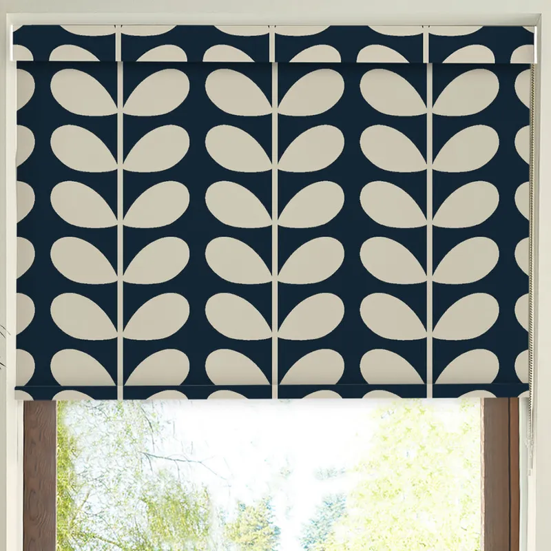 Orla Kiely Jumbo Solid Stem Translucent Made To Measure Roller Blind Whale