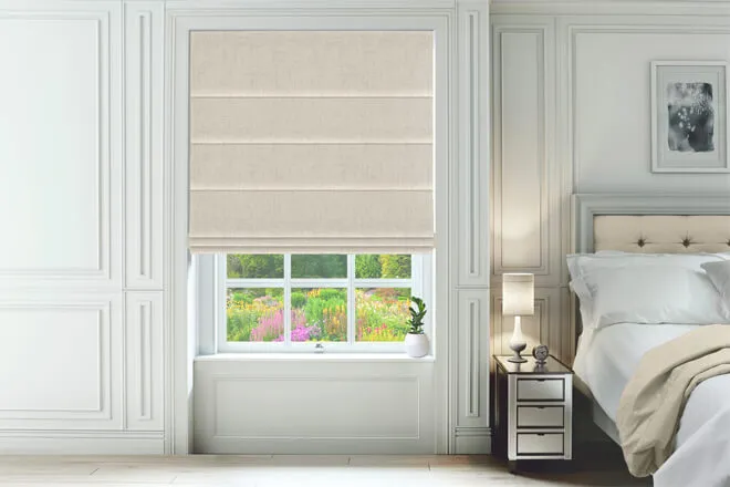 Etna Linen - Basketweave Roman Blind