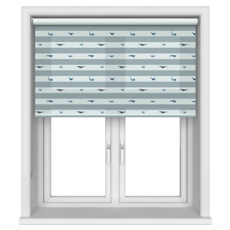 Sophie Allport Striped Duck Egg Roman Blind | Blindsbypost