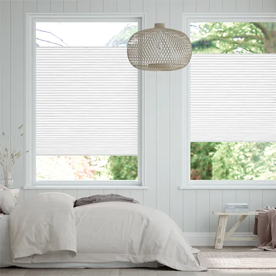 Perfect Fit Duoshade Arctic White Thermal Blind