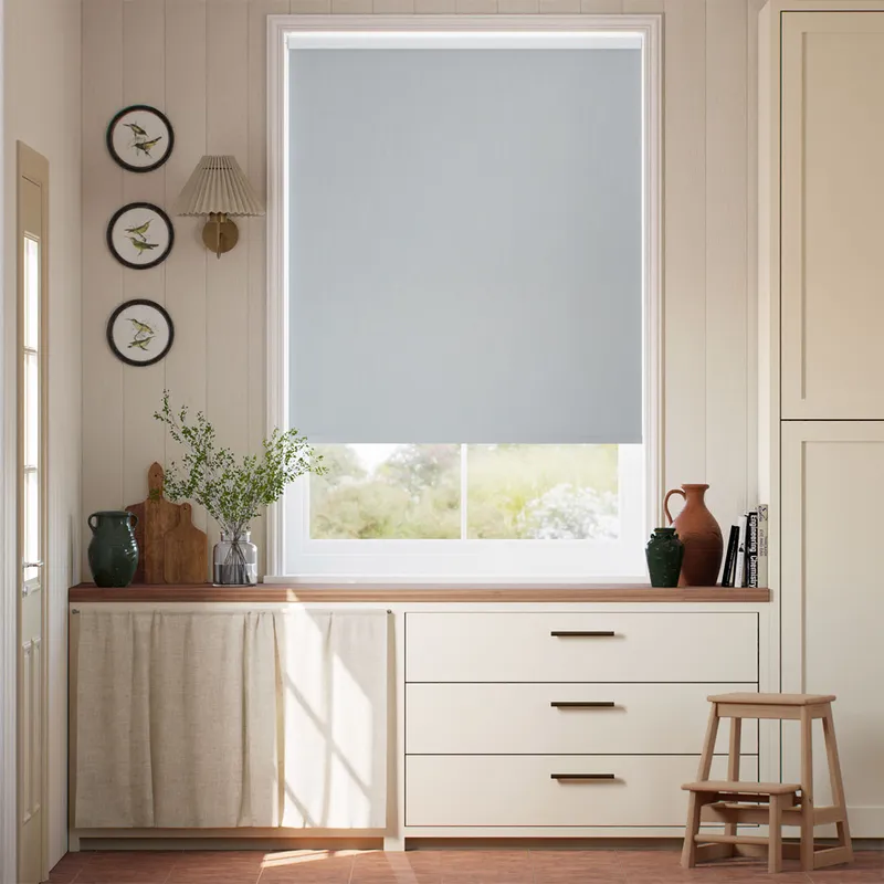 Choices Remy Linen Powder Blue Roller Blind