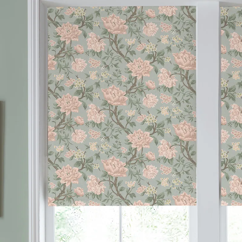 Laura Ashley Tapestry Floral Made To Measure Blackout Roller Blind Blush