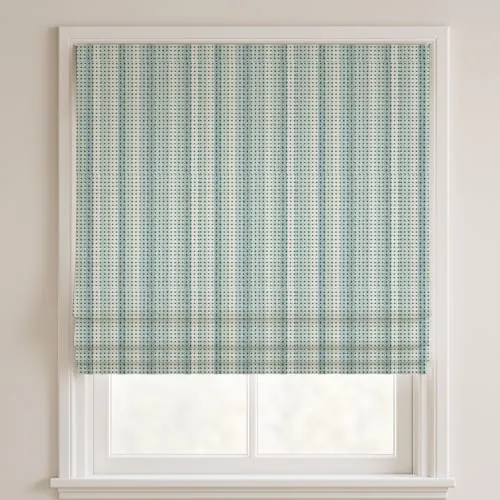 Daisy Chain Ocean Deluxe Roman Blinds