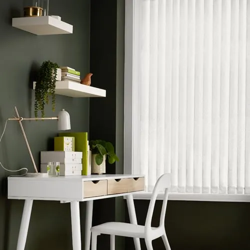 Fuse Silver Light Filtering Vertical Blinds