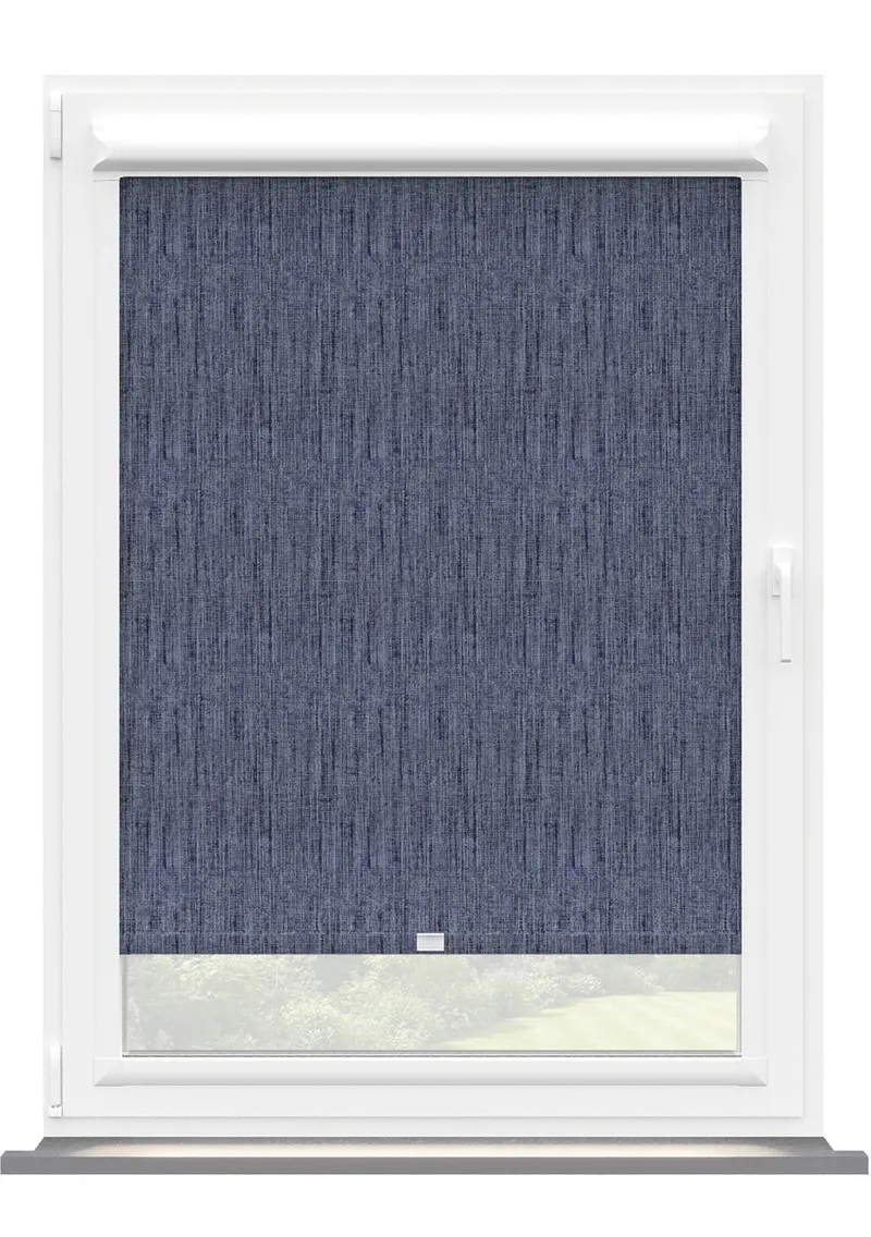 Washed Denim Loose Weave Perfect Fit Roller Blind