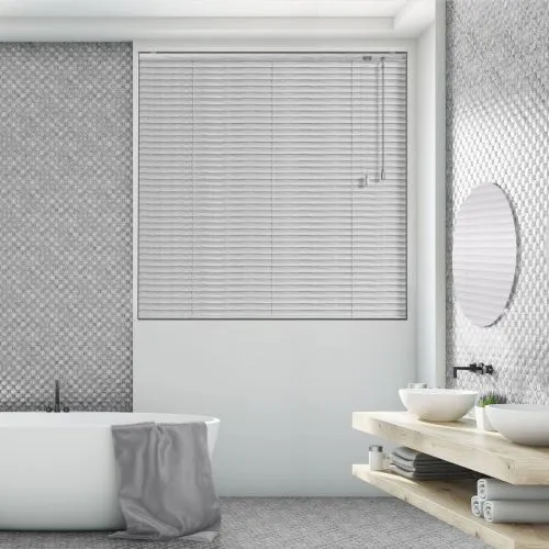 Hammered Silver Venetian Blind