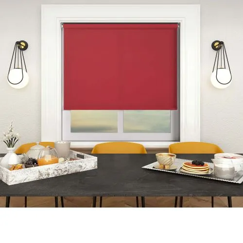 Origin Bright Red Cordless Roller Blind