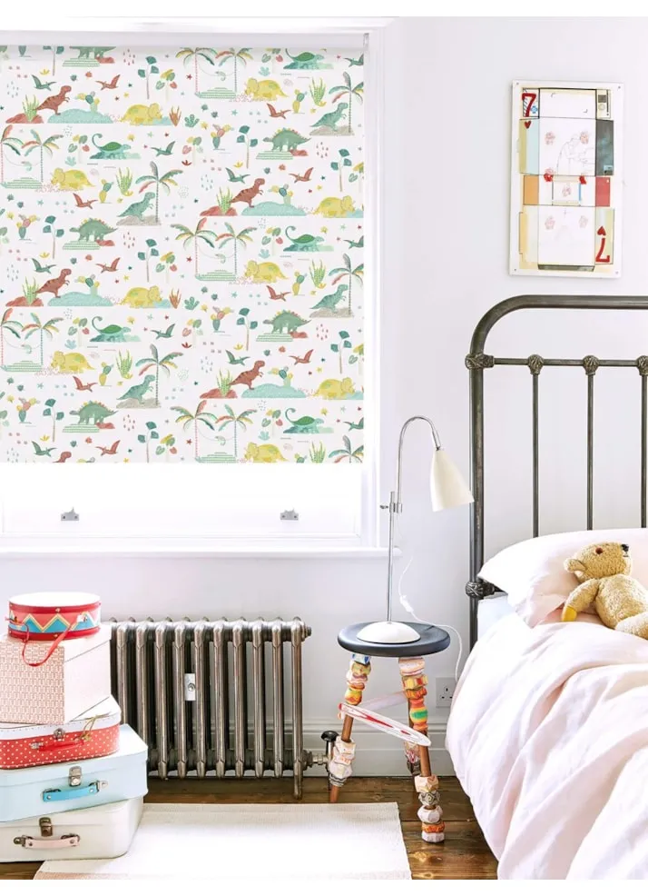 Rainforest Roar Natural Childrens Roller Blind