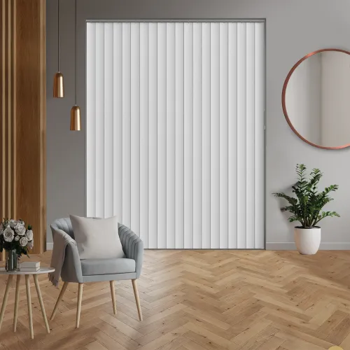 Nova Chalk White Rigid Pvc Vertical Blind
