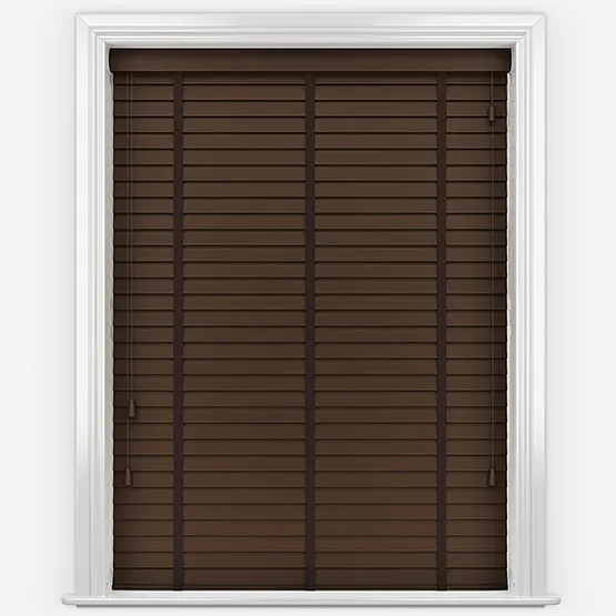 Bamboo Red Wood With Walnut Tapes Wooden Venetian Blinds
