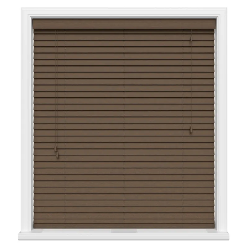 Walnut Basswood Elite Wood Blinds - Wooden Blinds